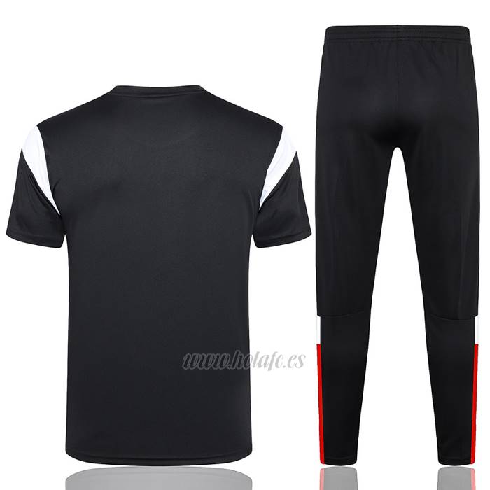 Chandal del AC Milan Manga Corta 2023-2024 Negro